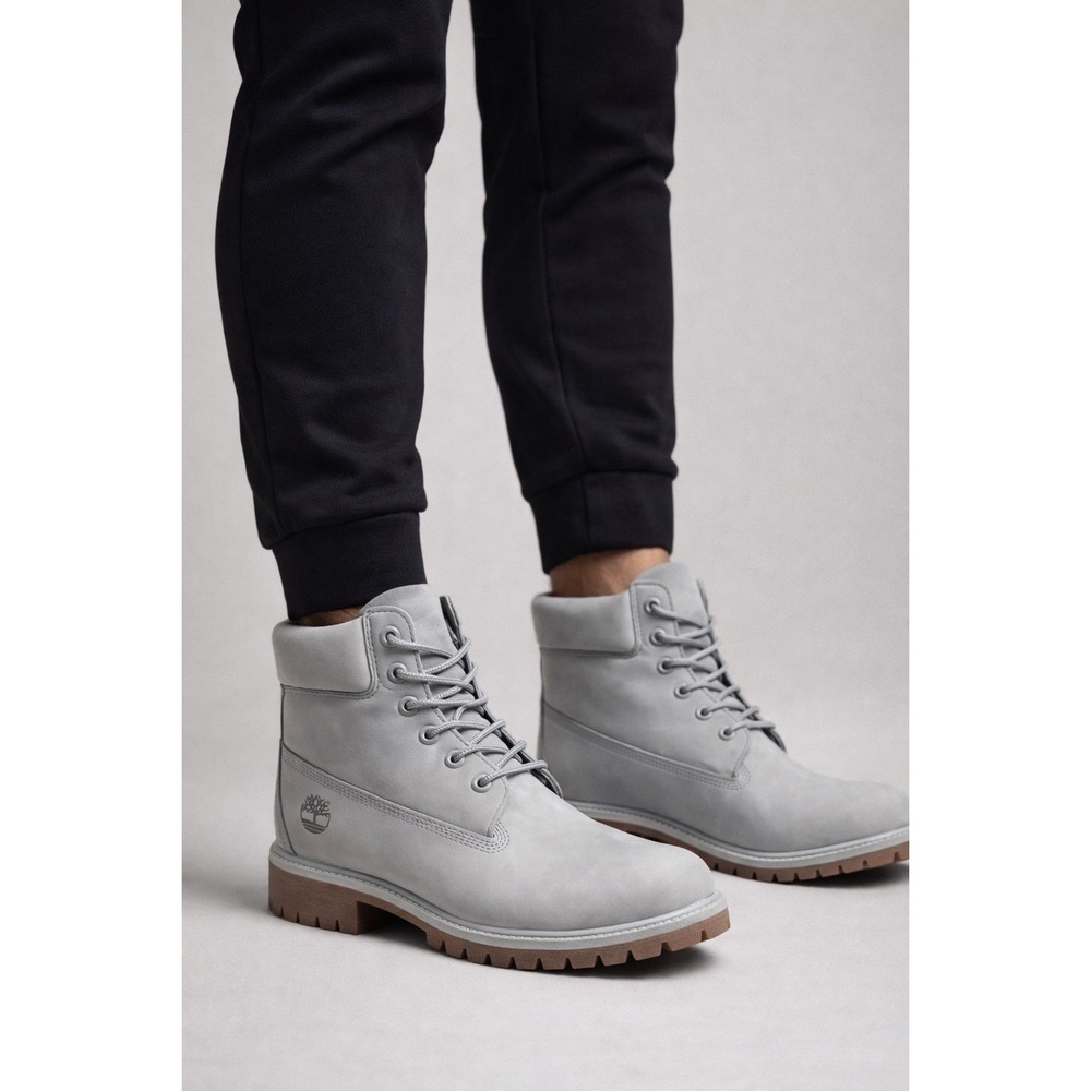 New in Box Men's Timberland 50th Anniversary Premium Boot TB0A5YPNEA3 Gray